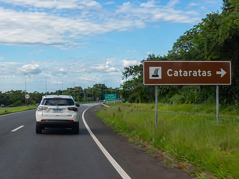 principais rotas para chegar a Foz do Iguaçu
